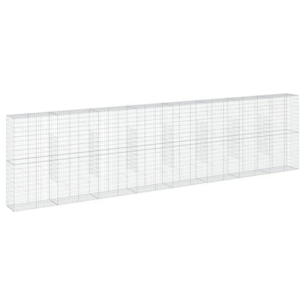 Gabionkorg med skydd 800x50x200 cm galvaniserat järn