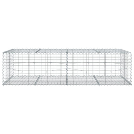 Gabionkorg med skydd 200x100x50 cm galvaniserat järn