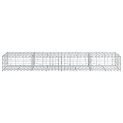 Gabionkorg med skydd 400x100x50 cm galvaniserat järn