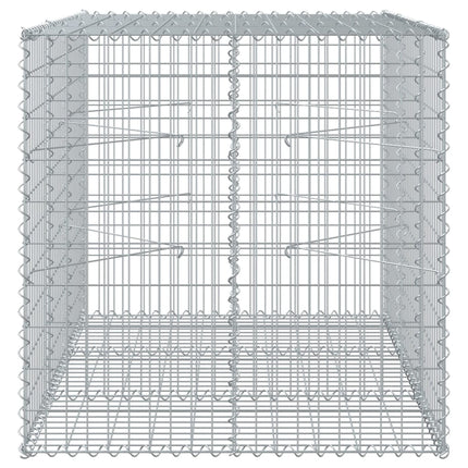 Gabionkorg med skydd 150x100x100 cm galvaniserat järn