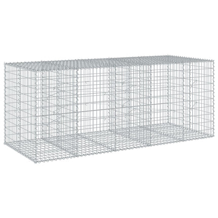 Gabionkorg med skydd 250x100x100 cm galvaniserat järn