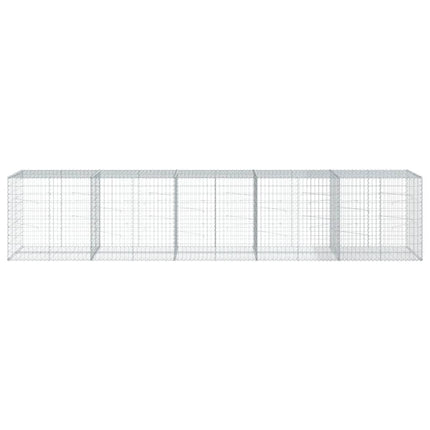 Gabionkorg med skydd 500x100x100 cm galvaniserat järn
