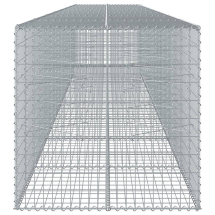 Gabionkorg med skydd 800x100x100 cm galvaniserat järn