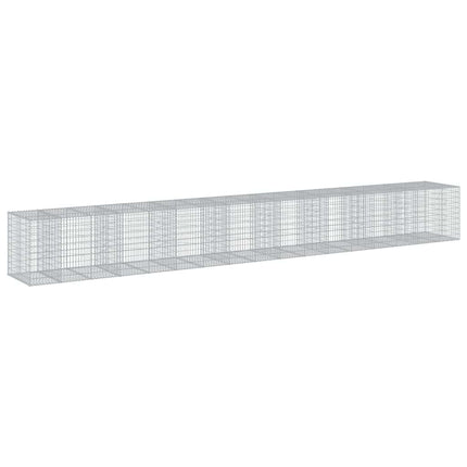 Gabionkorg med skydd 850x100x100 cm galvaniserat järn