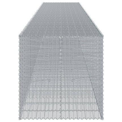 Gabionkorg med skydd 1150x100x100 cm galvaniserat järn