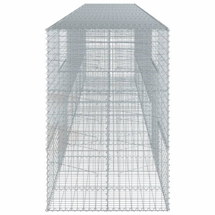 Gabionkorg med skydd 700x100x150 cm galvaniserat järn