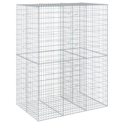 Gabionkorg med skydd 150x100x200 cm galvaniserat järn
