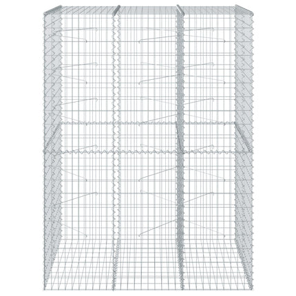 Gabionkorg med skydd 150x100x200 cm galvaniserat järn