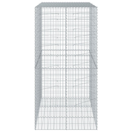 Gabionkorg med skydd 150x100x200 cm galvaniserat järn