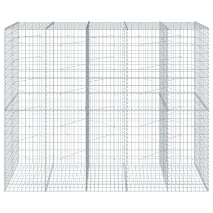 Gabionkorg med skydd 250x100x200 cm galvaniserat järn