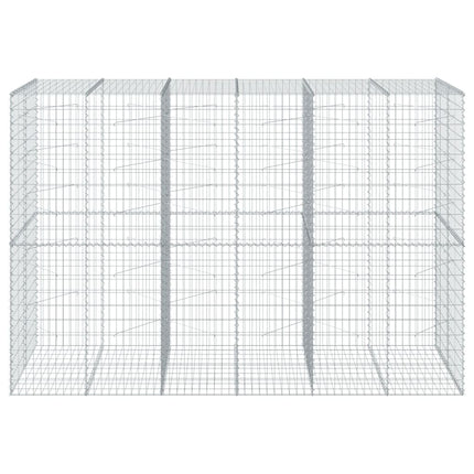Gabionkorg med skydd 300x100x200 cm galvaniserat järn