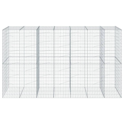 Gabionkorg med skydd 350x100x200 cm galvaniserat järn
