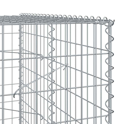 Gabionkorg med skydd 350x100x200 cm galvaniserat järn