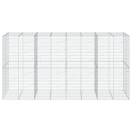 Gabionkorg med skydd 400x100x200 cm galvaniserat järn