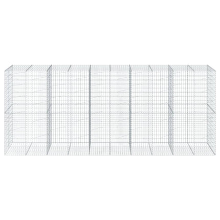 Gabionkorg med skydd 500x100x200 cm galvaniserat järn