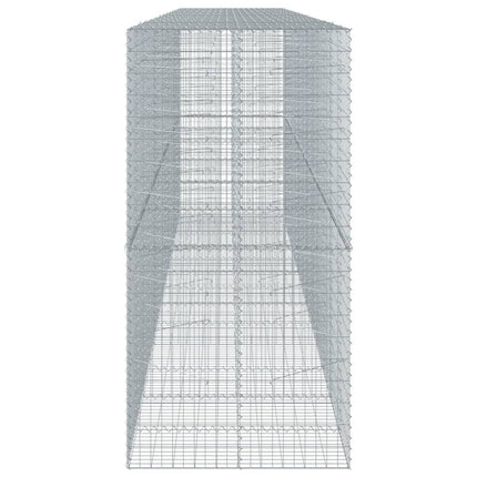 Gabionkorg med skydd 650x100x200 cm galvaniserat järn