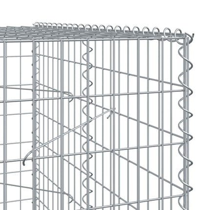 Gabionkorg med skydd 750x100x200 cm galvaniserat järn