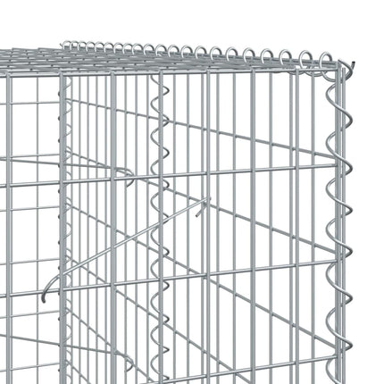 Gabionkorg med skydd 1050x100x200 cm galvaniserat järn