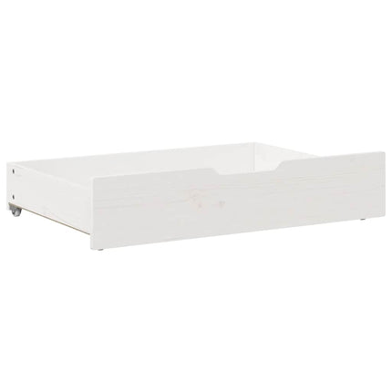 Sänglådor 2 st vit 85x55x17 cm massiv furu