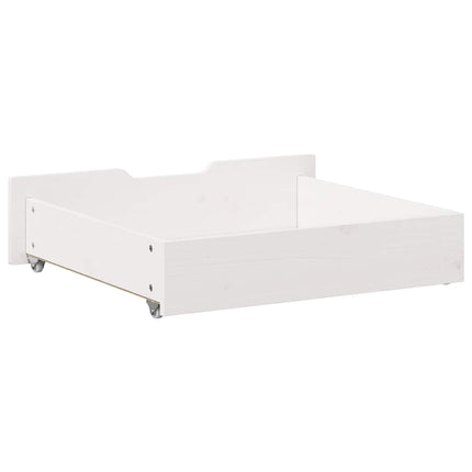 Sänglådor 2 st vit 65x55x17 cm massiv furu