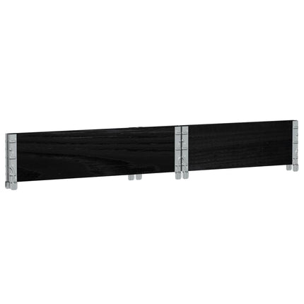 Odlingslåda svart 80x60 cm massiv furu