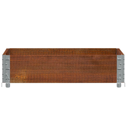 Odlingslåda brun 80x60 cm massiv furu