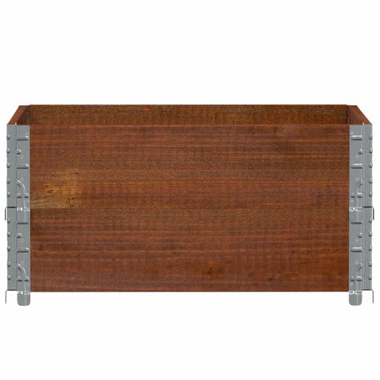 Odlingslåda brun 80x60 cm massiv furu