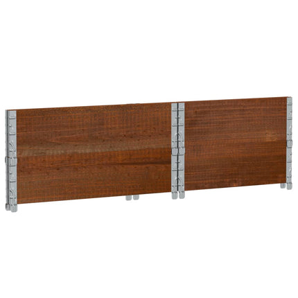 Odlingslåda brun 80x60 cm massiv furu
