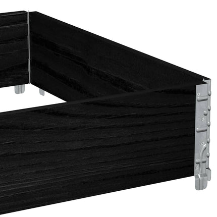 Odlingslåda svart 120x80 cm massiv furu