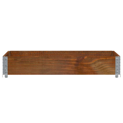 Odlingslåda brun 120x80 cm massiv furu