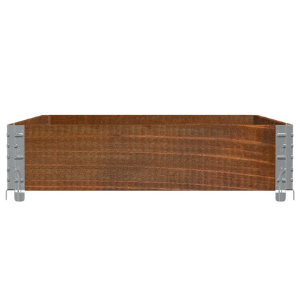 Odlingslåda brun 120x80 cm massiv furu