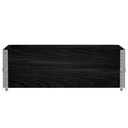 Odlingslåda svart 120x80 cm massiv furu