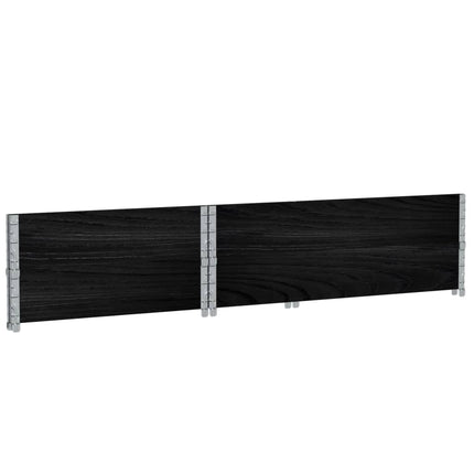 Odlingslåda svart 120x80 cm massiv furu