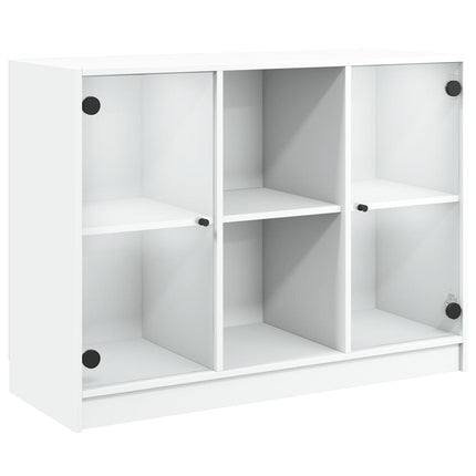 Skänk vit 102x37x75,5 cm konstruerat trä