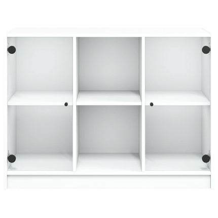 Skänk vit 102x37x75,5 cm konstruerat trä