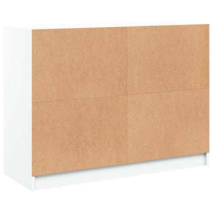 Skänk vit 102x37x75,5 cm konstruerat trä