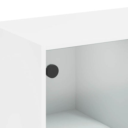 Skänk vit 102x37x75,5 cm konstruerat trä