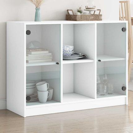 Skänk vit 102x37x75,5 cm konstruerat trä