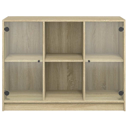 Skänk sonoma-ek 102x37x75,5 cm konstruerat trä