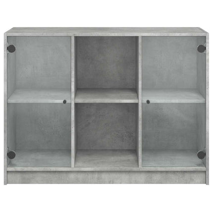Skänk betonggrå 102x37x75,5 cm konstruerat trä