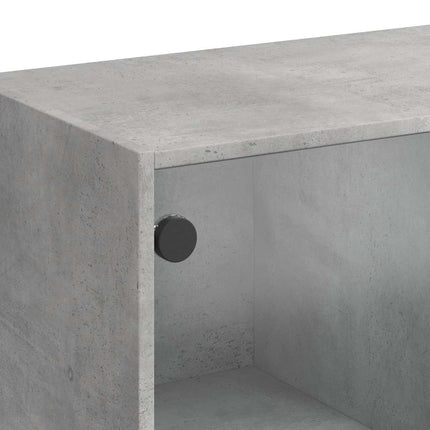 Skänk betonggrå 102x37x75,5 cm konstruerat trä