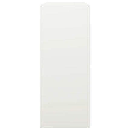 Vedställ vit 100x40x100 cm stål