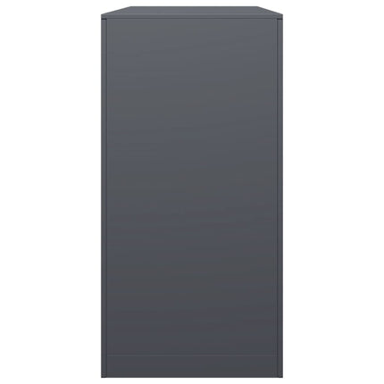 Vedställ antracit 100x40x80 cm stål