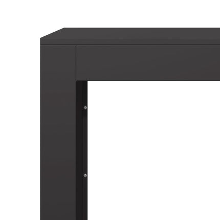 Vedställ svart 100x40x60 cm stål