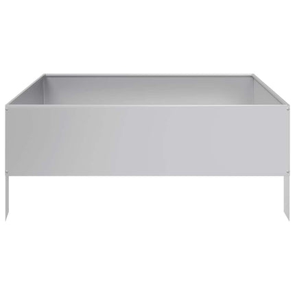Rabattkant upphöjd 100x100x41 cm galvaniserat stål