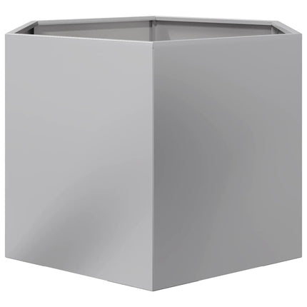 Odlingslåda sexkantig 69x60x45 cm galvaniserat stål