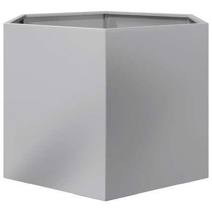 Odlingslåda sexkantig 69x60x45 cm galvaniserat stål
