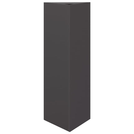 Odlingslådor 2 st svart triangulär 30x26x75 cm stål