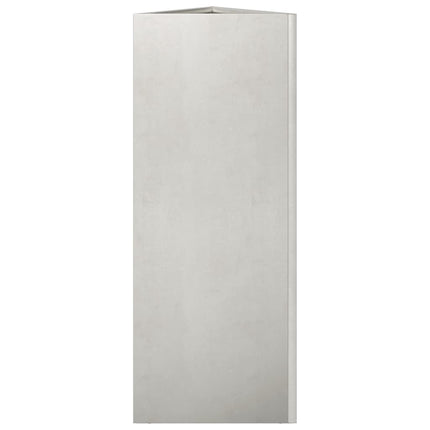 Odlingslådor 2 st triangulär 30x26x75 cm rostfritt stål