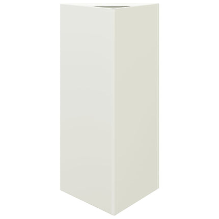 Odlingslådor 2 st vit triangulär 40x34,5x75 cm stål